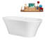 Baignoire autoportante 59 "avec drain interne Streamline-101688382