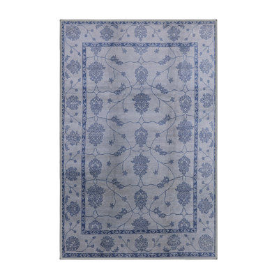 Tapis oriental bleu / ivoire Skakke