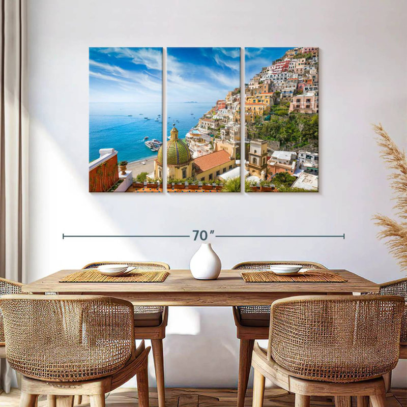 Nicci, ville côtière de Positano, H 36 po x l 57 po