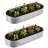 Set of 2 Galvanized Raised Garden Bed
