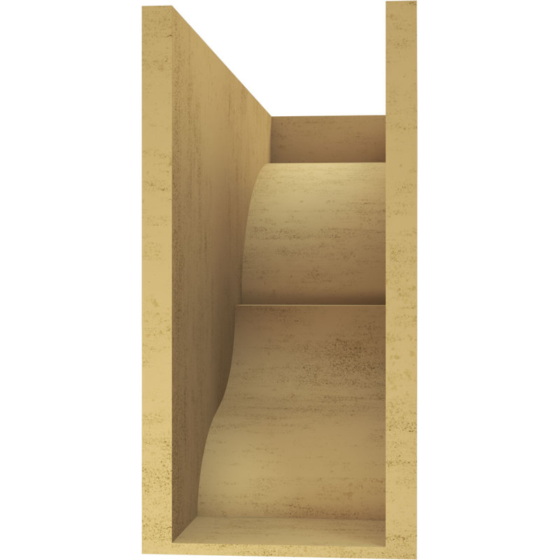 Bois de cèdre brut Asheboro, grain de bois TimberThane Corbel, apprêté brun clair, H 18 po x l 9 po x P 27 po