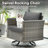 GRS Premium All-Weather Wicker 9 - Person Patio Conversation Set with Cushions-111065715-111065720