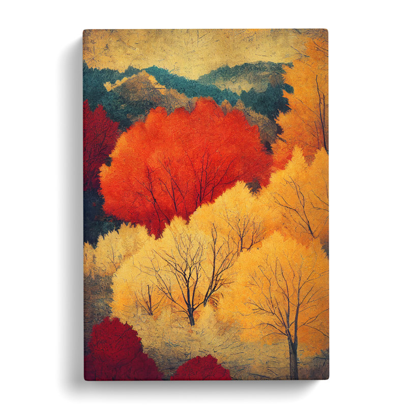 Autumn Forest Landscape Vol.6 - Wrapped Canvas Print, 50cm H x 35cm W x 3cm D