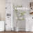Tall Bathroom Storage Cabinet With 2 Barn Doors And 1 Drawer-964847059