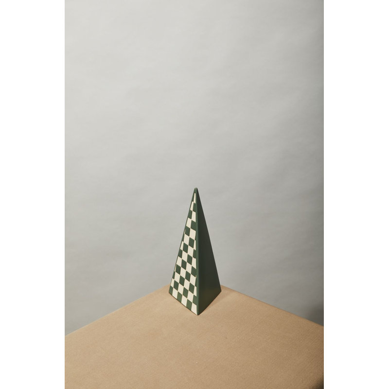 Colorado Checker Tree Sculpture, 14" H x 5.75" W x 5.75" D