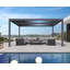 16 pi L 10 pi. D Pergola à persiennes en aluminium, pergola d'extérieur en aluminium avec toit à persiennes réglables pour terrasse de patio