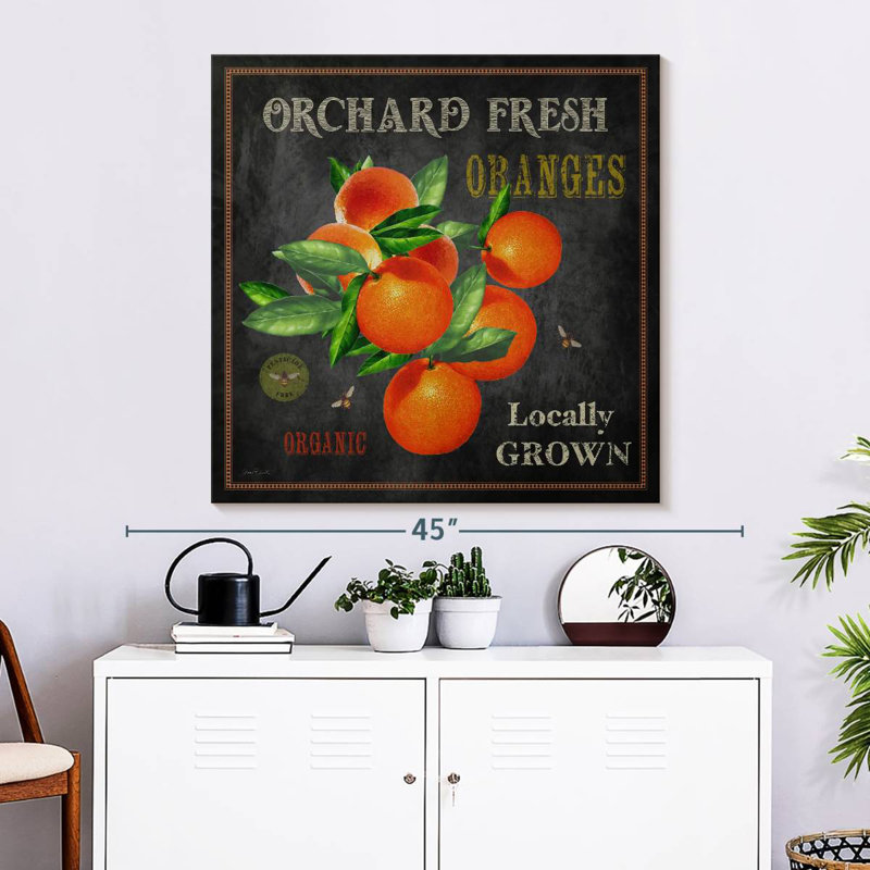 Khylige Orchard Fresh Oranges Wall Sign