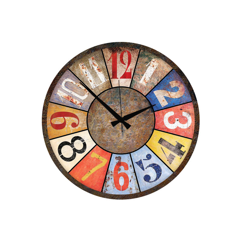 Horloge 19,7 po x 19,7 po Elegant 100% panneau de fibres à densité moyenne, épaisseur: 0,2 pouce | Parfait pour la décoration de la maison ou du bureau, le design élégant ajoute une touche moderne à n'importe quelle pièce