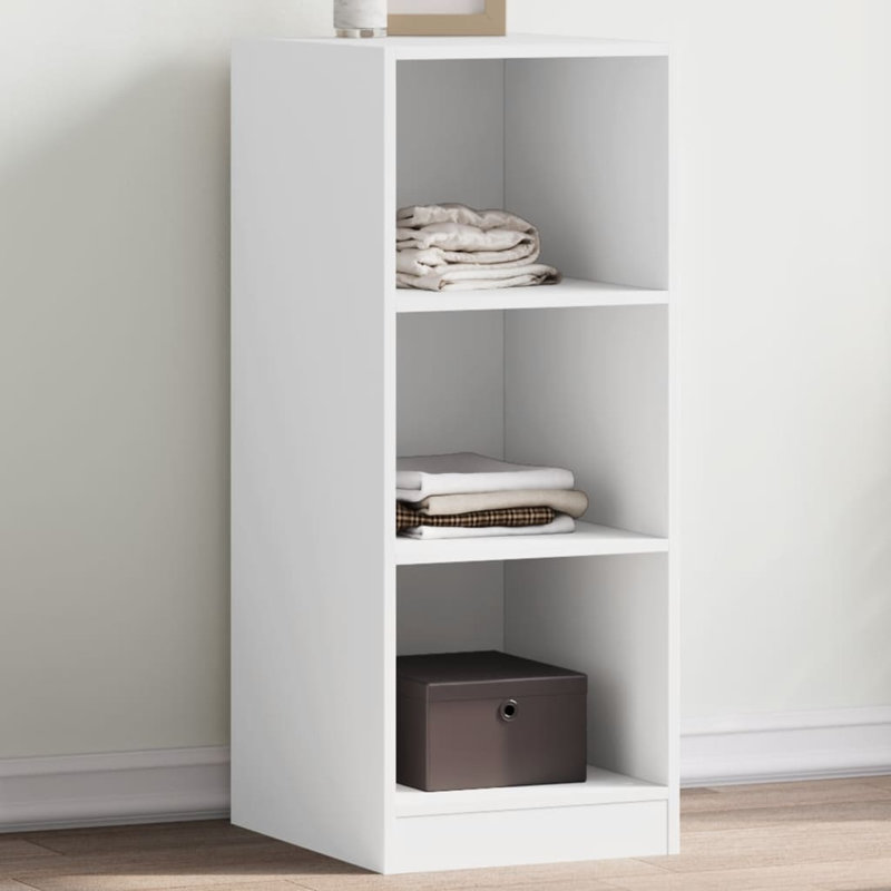 Amareya Manufactured Wood Wardrobe, White, 102cm H x 48cm W x 41cm D