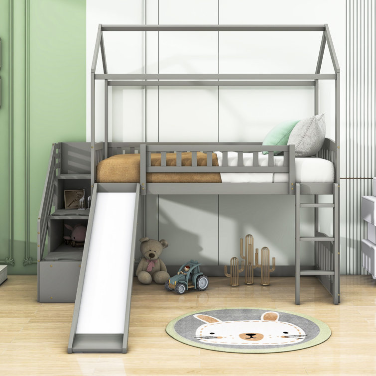 Lerna Twin Bed Frames Loft Bed by Harper Orchard