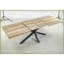 Table basse en bois de noyer avec pieds en métal - 240/200 / 160x90cm, stable Facile à assembler pour le bureau / la salle à manger