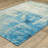 Arjay Distressed Glacial Abstract Beige/ Blue Indoor-Outdoor Rug-1738567044