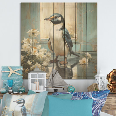 Défilé de pingouins blancs sur fond blanc