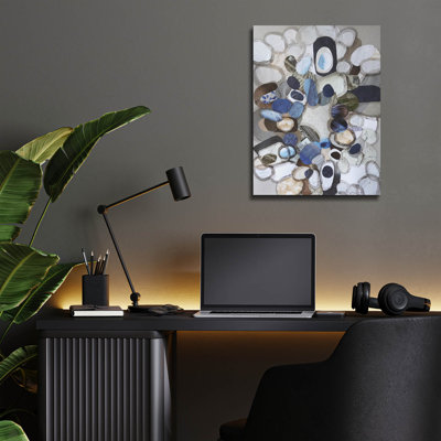 Art mural en verre acrylique «Santa Cruz Beach Stones» par Coco Good