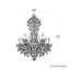 Olde World 23 Light 36in x 52in Chandelier in Silver with Clear Heritage Handcut Crystals-273566211-273566271