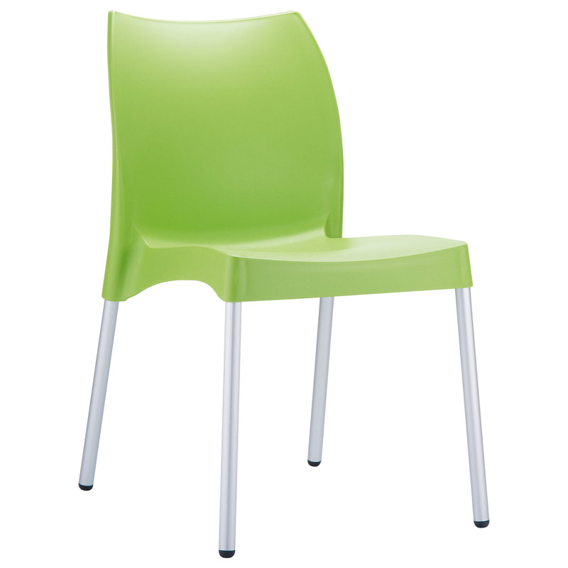 Chaise d'appoint empilable Goguen, Vert pomme