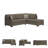 Jasmen Upholstered L-Shaped Sectional-90630159-90630160