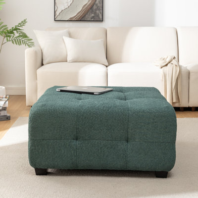 Ashyiah 32'' Wide Upholstered Tufted Ottoman
