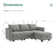 Manusite L-Shaped Modular Sectional Upholstered Couch With Storage Seat