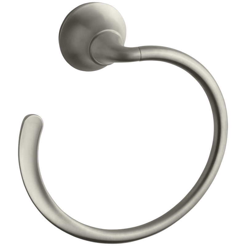 Forté Wall Mounted Towel Ring, Vibrant Brushed Nickel