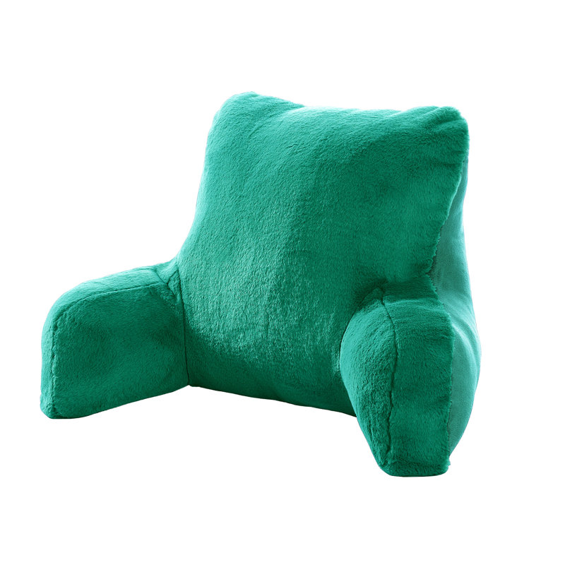 Coussin de dossier uni en fausse fourrure, Arcadia
