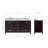 Flynt 67'' Double Bathroom Vanity with Carrara Marble Top-90979896