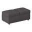 Élégant fauteuil de rangement avec repose-pieds rembourré en mousse de 1 po-1234806400