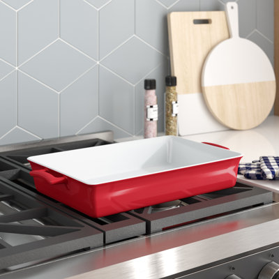 Prep & Savour Geurie Rectangle Stoneware Baker Bakeware