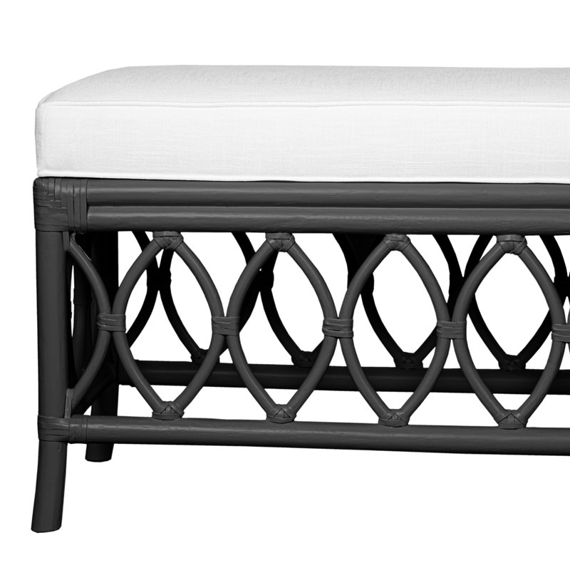 Lillian Upholstered Bench, Black