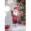 Charmante figurine de père Noël debout pour un décor festif et ajoutant une touche de joie des Fêtes à tout espace