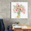 Art mural en toile Epic Graffiti «Pink Amaryllis» par Leslie Trimbach, 37 po x 37 po