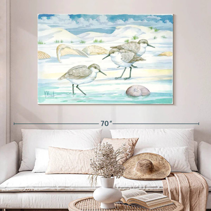 Shell Island Sandpipers, 34" H x 51" W