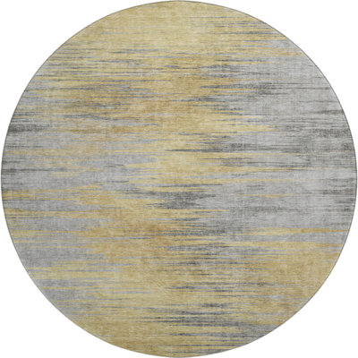 Premium Machine Washable Prisco Gold Rug