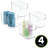 mDesign Deep Plastic Bathroom Storage Bin with Handles, 10" Long-90631348-90631351