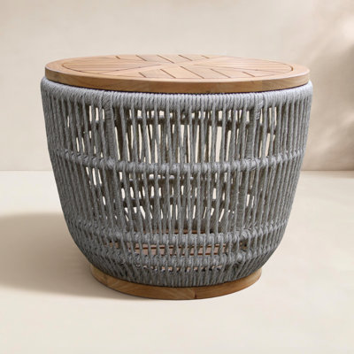 Fiore 24 " Teak Patio Side Table