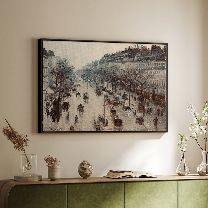 Paysage rétro - galerie encadrée IDI, Noir