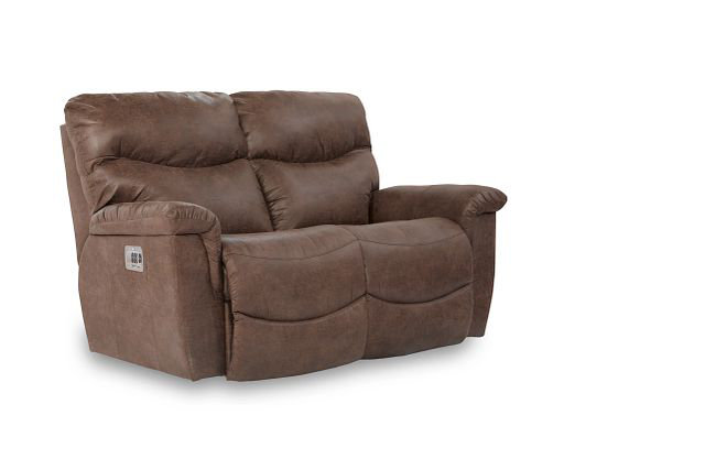 James Power Reclining Loveseat w/Power Headrest