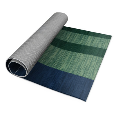 Tapis intérieur / extérieur vert HorizontalStripes