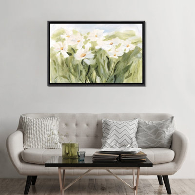 «Daisy Meadow», reproduction d'art sur toile encadrée