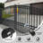 Dual Swing Gate Operator - AS1200 AC/DC - Basic Kit