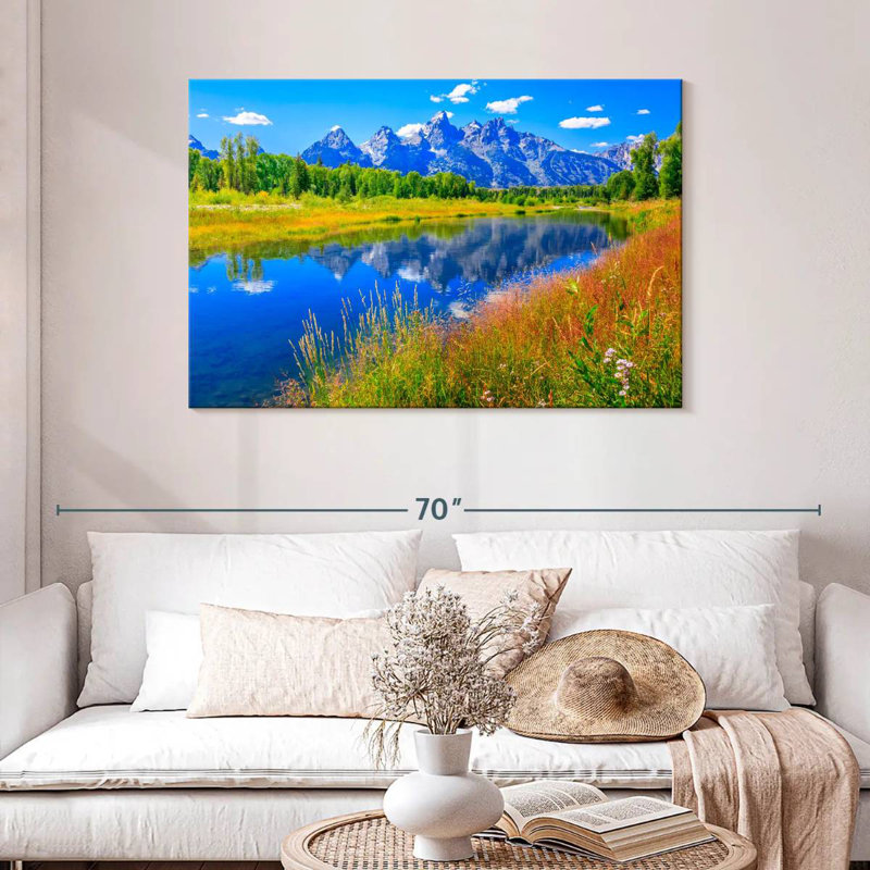 Alvord Grand Teton, fleurs sauvages, H 30 po x l 45 po