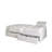 Twin Size Wooden Mates Bed With Storage In White-1920571861