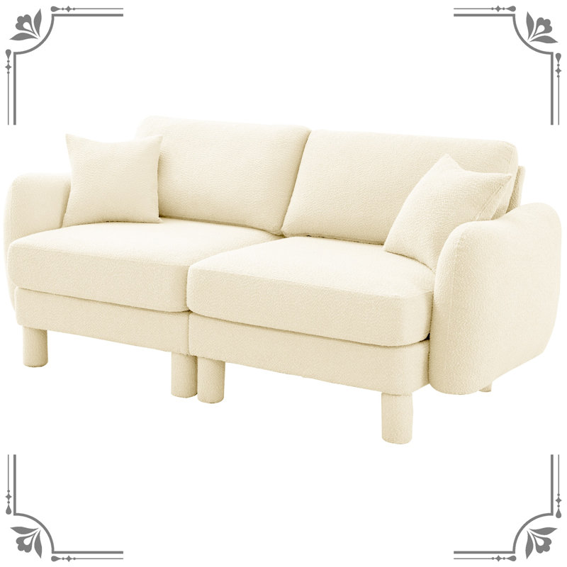 Cornwall Upholstered 30.35 " Boucle Loveseat