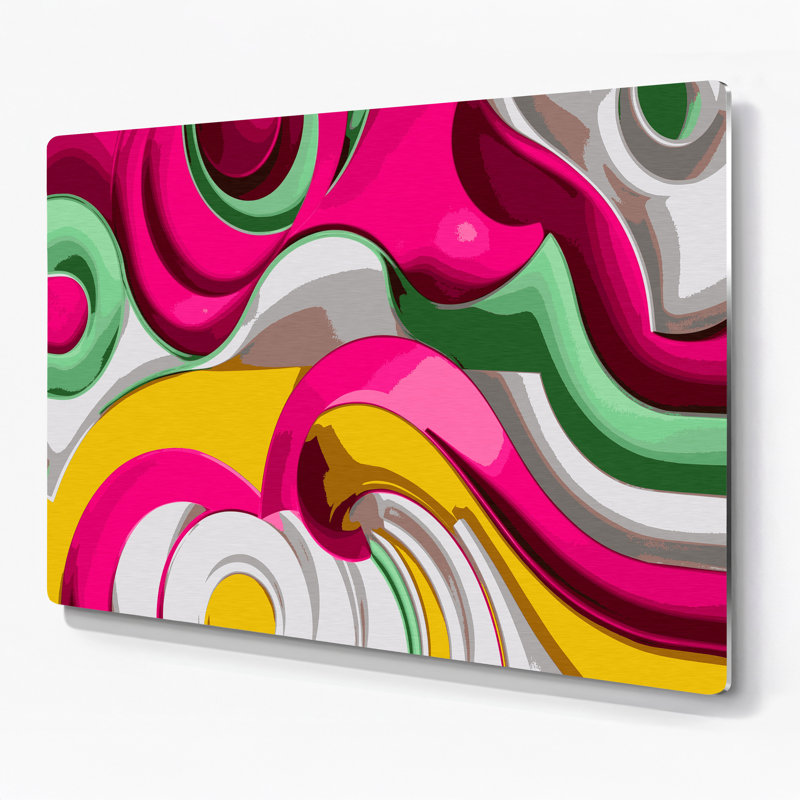 «Biomorphic Abstraction 100», art mural en métal brun, H 16 po x l 20 po