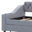 Lit de jour rembourré avec accoudoirs de rangement et port USB-1630280055