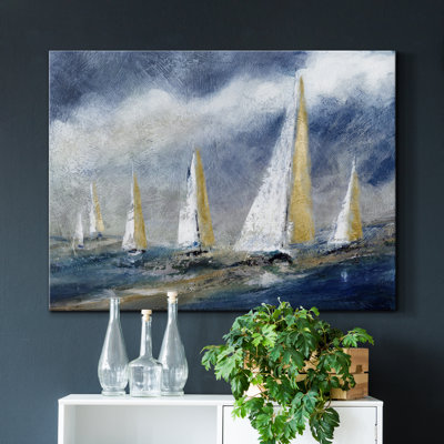 Indigo Swells - Impression sur toile tendue
