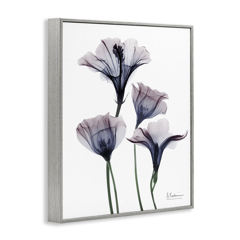 Bountiful Dusk Flowers Framed Giclee, design by Albert Koetsier, 30" H x 24" W, Farmhouse Gray Framed Giclee
