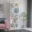 Asymmetrical Display Shelf & Bookcase, 5-Tier, White