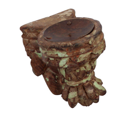 Bougeoir en bois massif 5 po H