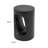 Vera Magnesium Oxide Indoor Outdoor Accent Table, Black